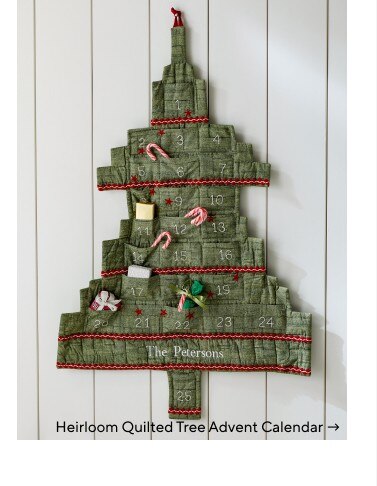 Heirloom Quilted Tree Advent Calendar - Mobile